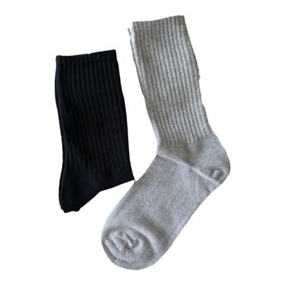 男女纯棉长筒袜运动袜配鲨鱼裤JK