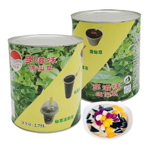 奶茶四果汤原料多滋味烧仙草汁 清凉仙草冻液体常温罐装 2.75L