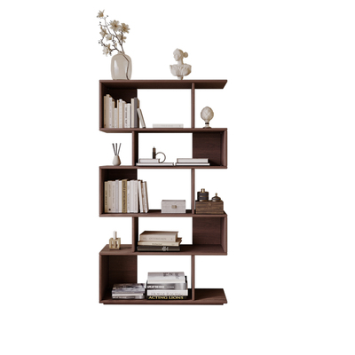 中古风实木书柜落地靠墙置物架