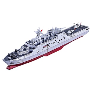 军事金属拼装模型071登陆舰船手工diy拼图合金积木摆件军舰礼物