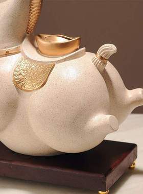 新中式马上有钱办公室老板桌马到成功马摆件家居存钱罐装饰工艺品