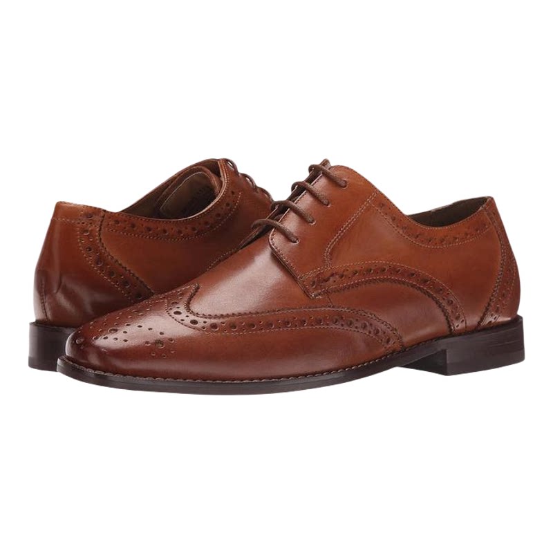海外代购Florsheim男士时尚休闲鞋记忆棉鞋垫防滑耐磨系带圆头