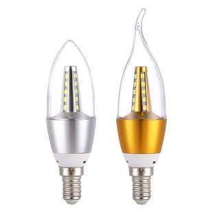 led蜡烛灯泡e14E27大小螺口5W7w9w12W尖泡拉尾水晶吊灯光源节能灯