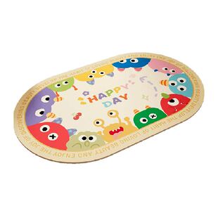 尚美巢品卡通浴室地垫卫生间吸水速干脚垫硅藻泥淋浴洗澡防滑垫子