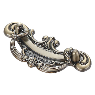 欧式青古铜抽屉柜门拉手中式吊坠橱柜门柜子把手仿古拉环单孔拉手