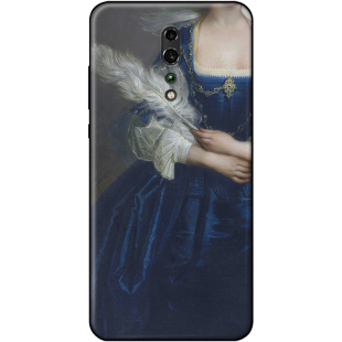 适用OPPO RENO 4 3 2 Z/10倍a73/79/83手机壳油画法式复古女款pro