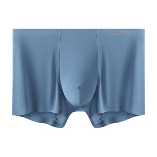 猫人80支莫代尔男士内裤平角裤头新款透气无痕纯棉高端四角短裤男