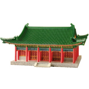 diy手工拼装中式古建筑模型手工制作北京凉亭景观材料银安殿摆件