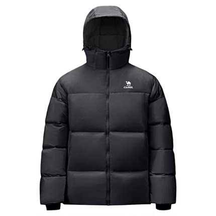 [骆驼火炉]运动三防羽绒服男冬季情侣加厚连帽防水面包羽绒外套女