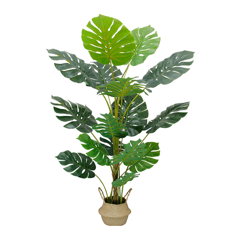 北欧仿真绿植装饰室内落地假花盆栽竹龟背叶摆件植物大型天堂鸟树