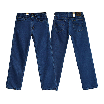 Lee男士加绒直筒牛仔裤