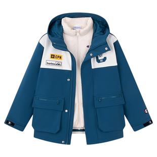 【三合一】Champion冠军男女童装25冬季新款三防抗菌羽绒服冲锋衣
