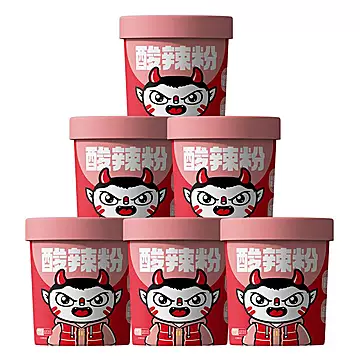 食族人酸辣粉桶装方便速食非油炸米线粉丝
