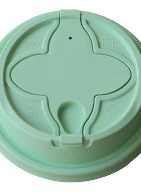 四叶花好运一次性防漏杯盖