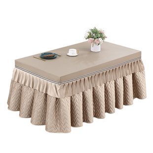 新款烤火桌子套罩长方形防水防油烤火桌布家用加厚加绒火炉保护罩