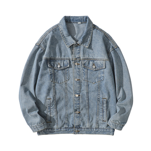 班尼路SK牛仔外套夹克男士秋冬新款翻领百搭时尚潮流宽松上衣服YS