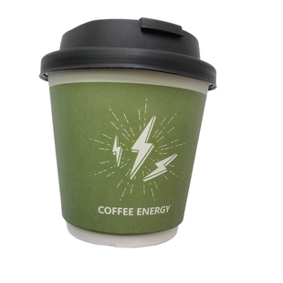 10oz加厚双层咖啡环保纸杯一次性奶茶店专用热饮中空防烫外卖杯子