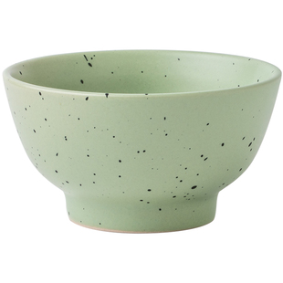 巷子尾〖高脚碗好端拿〗复古哑光饭碗泼墨陶瓷碗特色甜品碗糖水碗