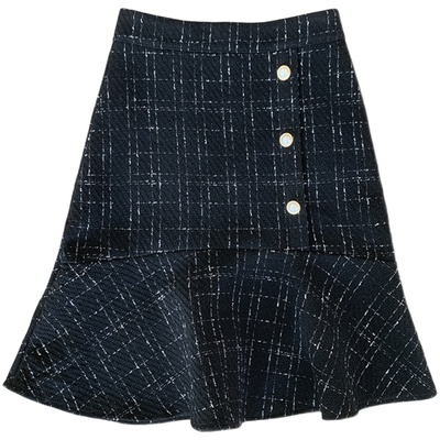 鱼尾半身裙胖mm遮胯鱼尾半身裙