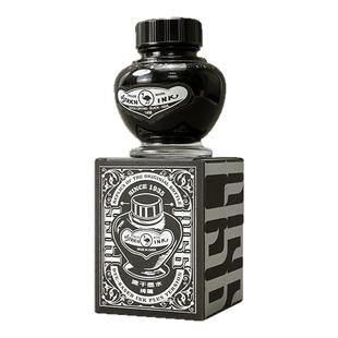 鸵鸟墨水1456纯黑速干墨水钢笔用非碳素不堵笔极黑学生钢笔用