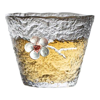 VIANNA日式纹理玻璃茶杯家用杯具