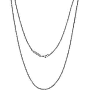 brosway轻奢男士钛钢项链素链简约百搭链条DIY男女同款情人节礼物