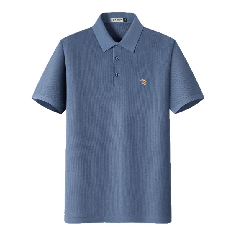 轻奢桑蚕丝天丝夏季男士Polo衫