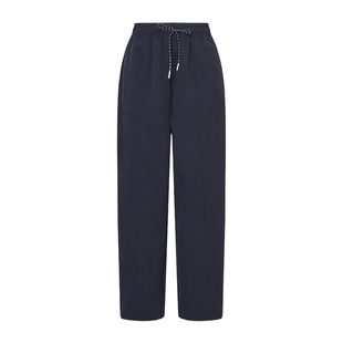 POLOWALK女士休闲裤2025秋冬裤新款松紧腰直筒裤运动风长裤子