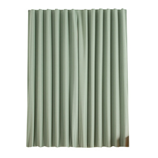 免打孔伸缩杆全遮光纯色小窗帘遮阳布2024新款卧室遮挡帘子出租房