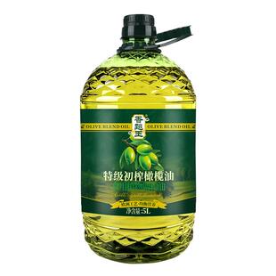 香飚王添加橄榄油食用植物调和油5L大桶食用油家用官方旗舰店正品