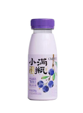 华山牧挚简小满瓶野生蓝莓风味酸奶200g*10瓶陕西国企出品发顺丰