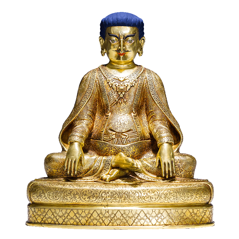 铜鎏金像家居装饰摆件