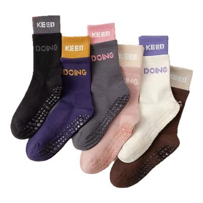 秋冬瑜伽袜纯棉舒适点胶防滑