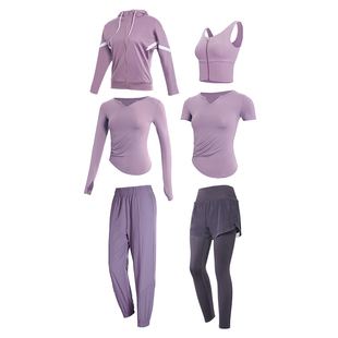 运动服套装女夏季新款健身房高级感专业短袖速干衣跑步时尚瑜伽服