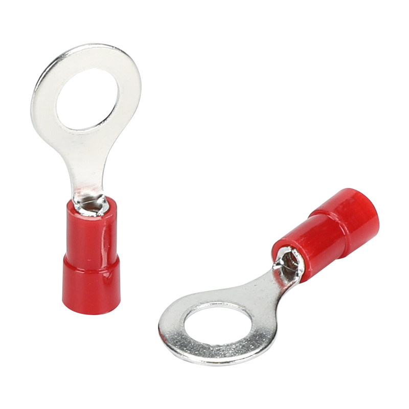 国标尼龙护套RNYB1.5/2/3.5/5.5/8圆形接线冷压端子OT紫铜鼻子