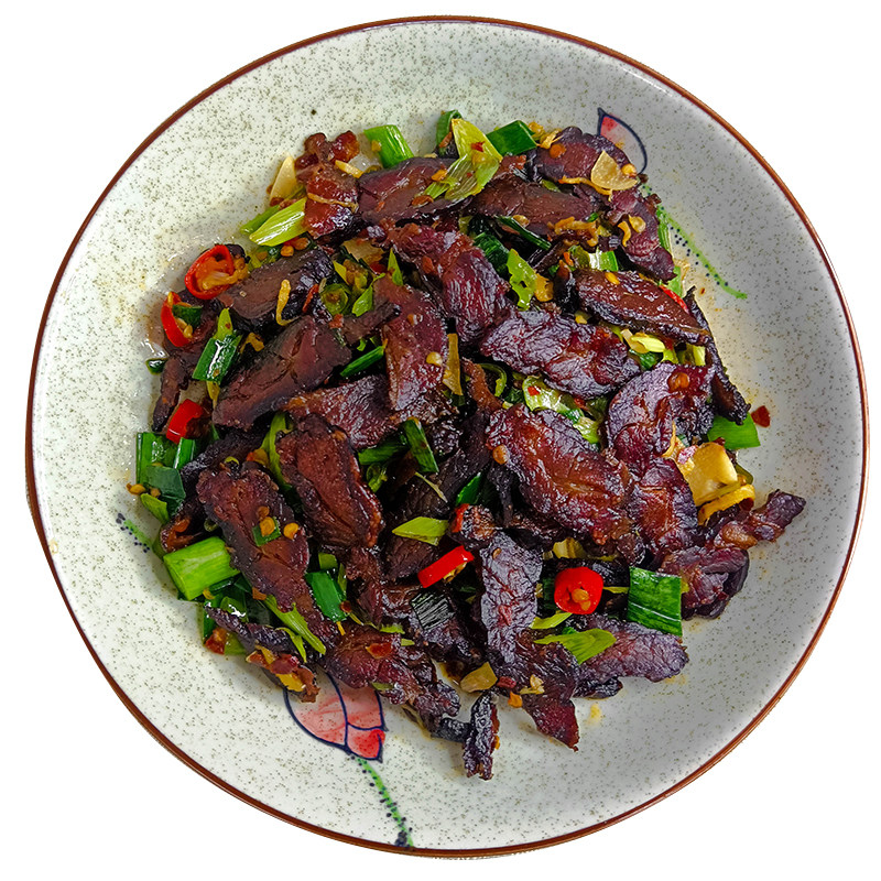 湖南特产农家柴火腊黄牛肉熏250g
