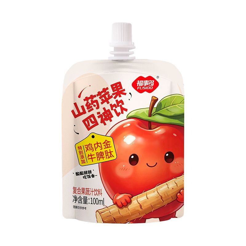 福事多山药苹果四神饮儿童果汁健康饮品芡实茯苓莲子苹果饮料