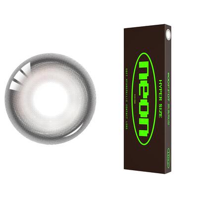 4inlook大美目NEON美瞳日抛10片大直径隐形近视眼镜彩瞳微光灰