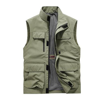 马甲男春秋工装马夹外套多袋坎肩