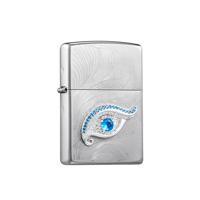 zippo正品镶钻限量防风打火机
