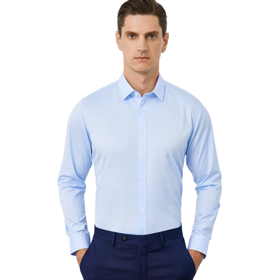 80支全棉DP免烫抗皱长袖衬衫