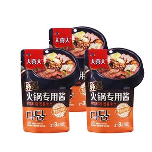 韩式大喜大部落火锅酱年糕专用酱韩国调味酱料调料底料大酱汤材料