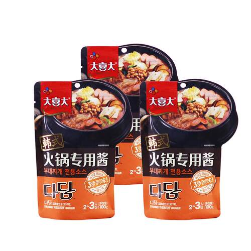 韩式大喜大部落火锅酱年糕专用酱韩国调味酱料调料底料大酱汤材料