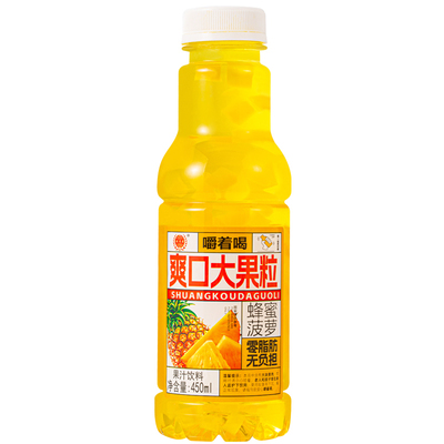 大果粒饮料果肉果汁整箱450ml*15菠萝爽口解渴办公好喝饮料0脂肪