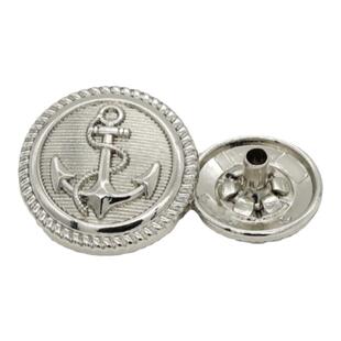 复古小香风船锚金属四合扣纽扣男女大衣羽绒外套子母按扣装饰扣子