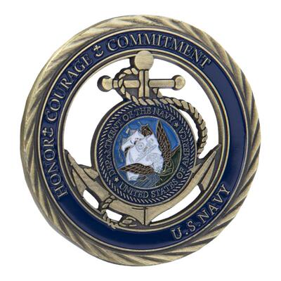 镂空挑战币Navy纪念品创意装饰硬