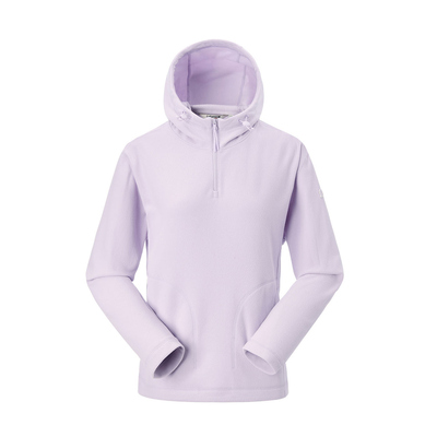 乐飞叶户外半拉链T恤女