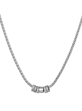 洗澡可戴钛钢不掉色男项链女冷淡风嘻哈轻奢小众设计情侣款毛衣链