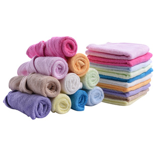 3条包邮天源工厂竹纤维儿童洗脸小毛巾天然竹炭抗菌柔软吸水速干