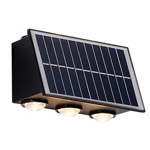 太阳能灯户外壁灯别墅阳台花园围墙室外防水洗墙灯庭院景观装饰灯